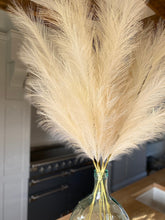 Load image into Gallery viewer, Tall Artificial Pampas Grass Fluffy Cream Plumes For Boho Vase Arrangement Approx 100cm