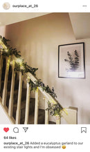 Load image into Gallery viewer, Eucalyptus Greenery Garland Table Centrepiece Faux Christmas Garland 180cm / 6ft Long