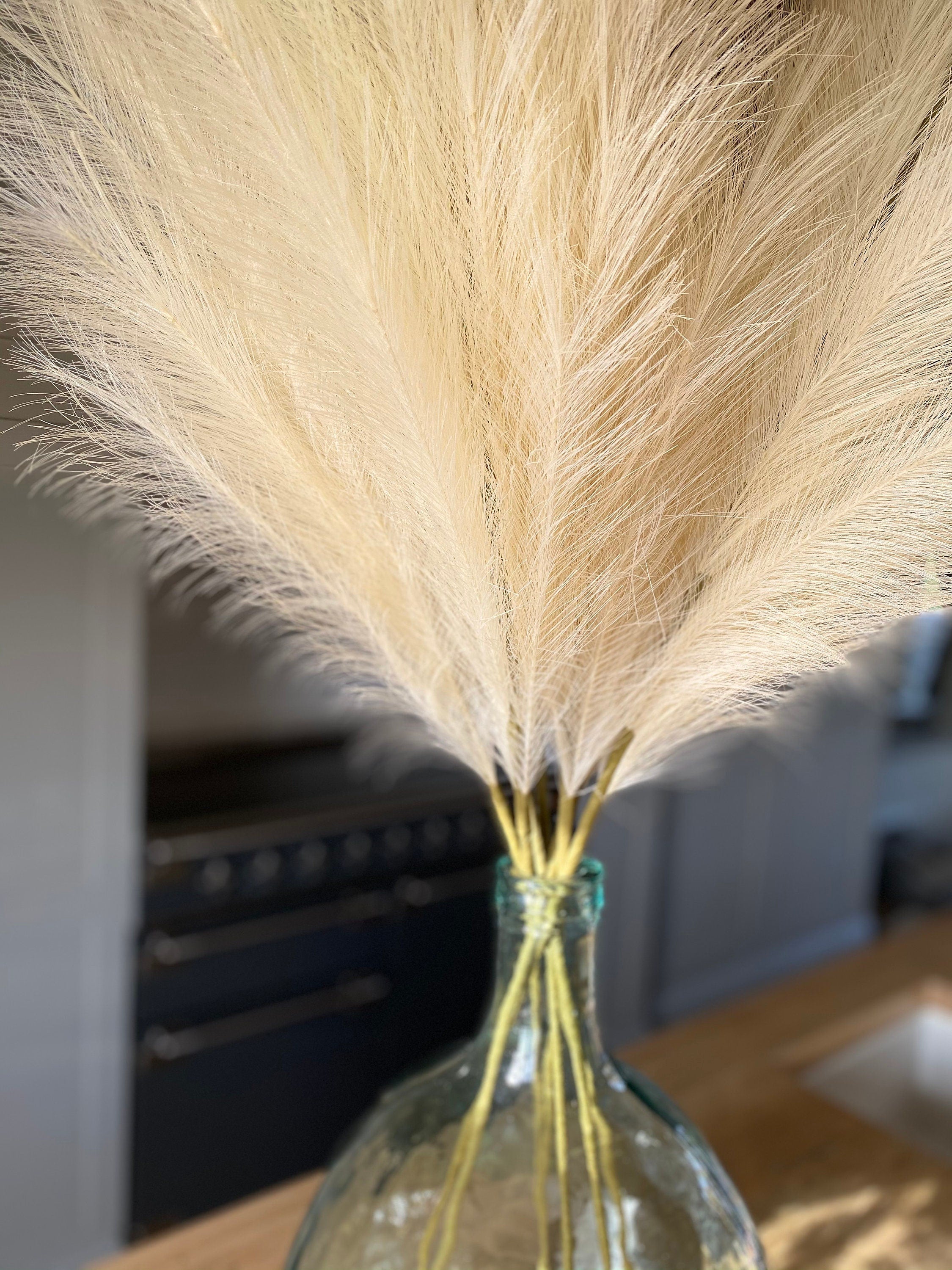 Artificial Pampas Grass Set (3 Stems) 4