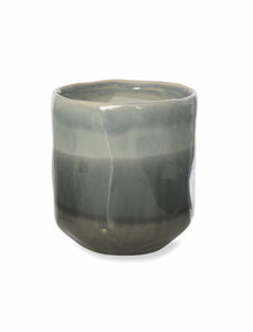 Grey Ceramic Glazed Ombre Plant Pot | Size 11.5 x 10.5cm