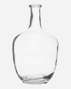 Glass Bottle Neck Vase For Dried Flowers Wedding Table Vase For Pampas Grass Balloon Vase Clear Glass