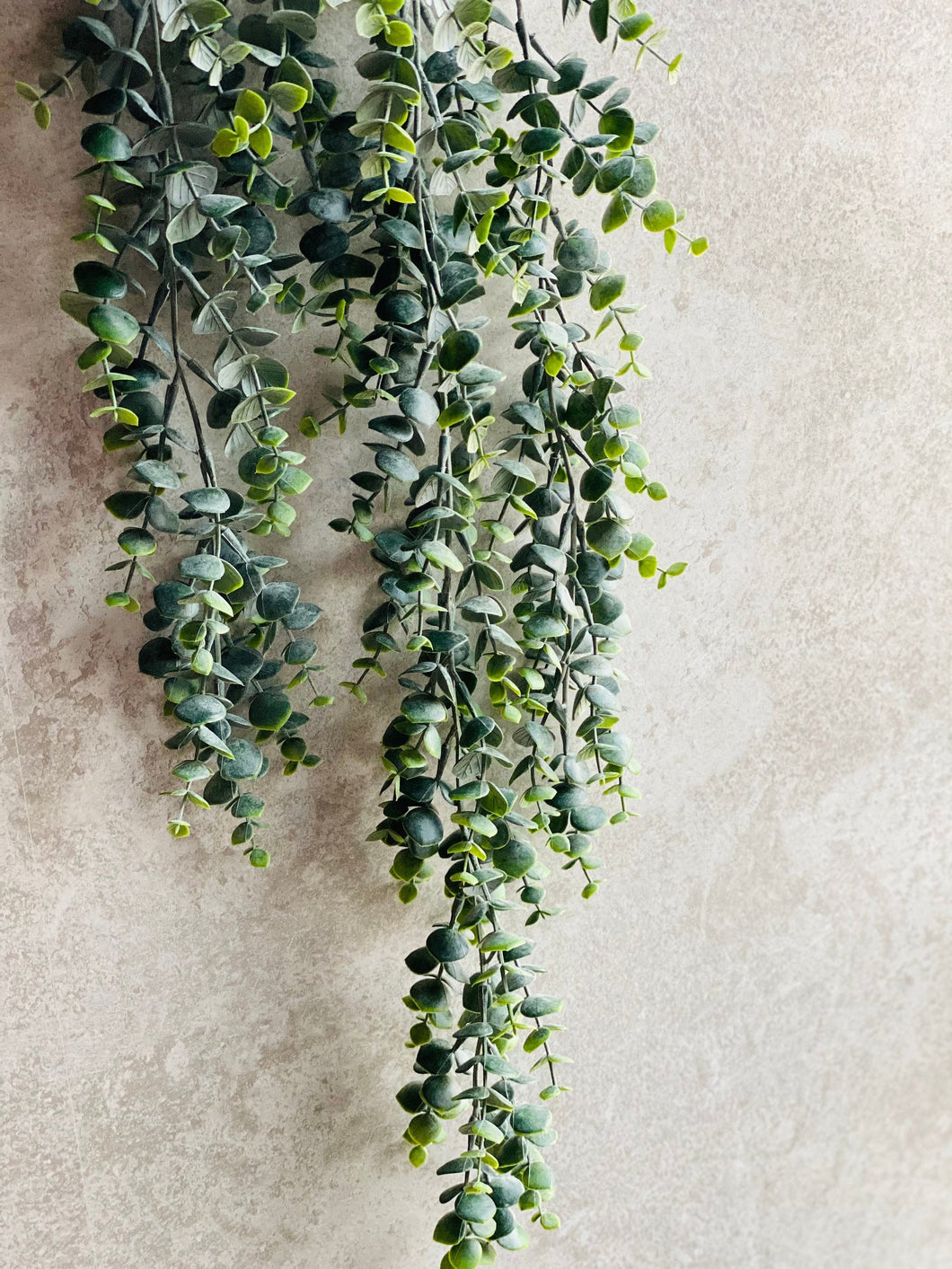 Artificial Trailing Eucalyptus Plant Faux Hanging Green Everlasting Stem Length 75cm