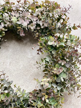 Load image into Gallery viewer, Large Eucalyptus Wreath Faux Christmas Front Door Wreath Artificial All Year Round Greenery Wreath With Optional LED Lights