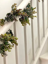Load image into Gallery viewer, Eucalyptus Greenery Garland | Spring Decor | Table Centrepiece | Faux Wedding Garland | Fireplace Decoration | 180cm / 6ft Long