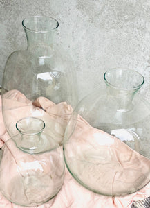 Sofia Dried Flower Vase | Handmade & Recycled Glass | Bottle Neck Opening | Available in 3 Sizes