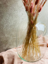 Load image into Gallery viewer, Dried Flower Vase Handmade Recycled Glass Bottle Neck Vase Narrow Opening Available in Small Medium &amp; Tall Sizes Perfect for Dried Flowers