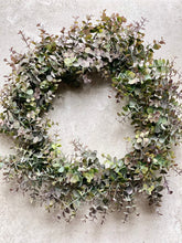 Load image into Gallery viewer, Large Eucalyptus Wreath Faux Christmas Front Door Wreath Artificial All Year Round Wreath Greenery Winter Outdoor Wreath
