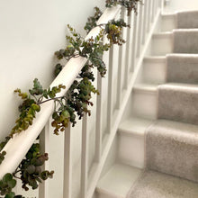 Load image into Gallery viewer, Eucalyptus Greenery Garland | Spring Decor | Table Centrepiece | Faux Wedding Garland | Fireplace Decoration | 180cm / 6ft Long