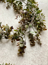 Load image into Gallery viewer, Eucalyptus Greenery Garland | Spring Decor | Table Centrepiece | Faux Wedding Garland | Fireplace Decoration | 180cm / 6ft Long