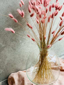 Sofia Dried Flower Vase | Handmade & Recycled Glass | Bottle Neck Opening | Available in 3 Sizes