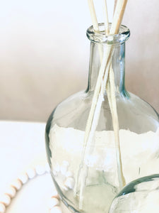 Glass Bottle Neck Vase For Dried Flowers Wedding Table Vase For Pampas Grass Balloon Vase Clear Glass