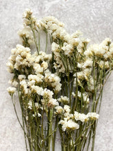 Load image into Gallery viewer, Dried White Statice Bunch Natural Limonium Flowers White Everlasting Flowers Small Bunch Approx 60cm Length BRITISH GROWN