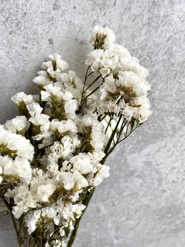 Dried White Statice Bunch – 60cm Natural Limonium Flowers for Rustic & Wedding Decor