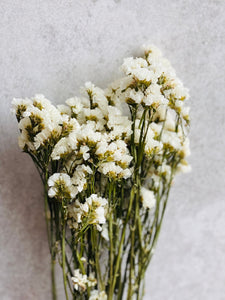 Dried White Statice Bunch – 60cm Natural Limonium Flowers for Rustic & Wedding Decor