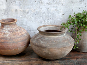 Unique Indian Clay Rustic Pot Vintage Handmade Terracotta Vase One Of A Kind Approx Size 30-40cm