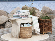 Load image into Gallery viewer, Rustic Wooden Bench Vintage Shabby Chic Style Distressed Off White Paint Finish | Length 80cm