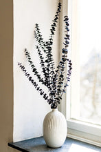 Load image into Gallery viewer, Beige Ceramic Glazed Vase Neutral Speckled Finish Narrow Bottle Neck Vase Height 22cm