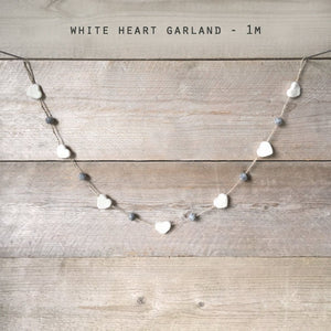 Felt Pom Pom Garland | Natural Wool Felt Heart Garland | Felt Star Garland | 3 Variations Available | Nursery Decor | Spring Easter Decor