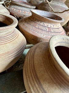 Unique Indian Clay Rustic Pot Vintage Handmade Terracotta Vase One Of A Kind Approx Size 30-40cm