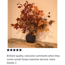 Load image into Gallery viewer, Real Preserved Copper Beech Bunch Autumn Leaves Dried Autumnal Foliage Leaves Fall Autumn Bouquet Dried Vase Arrangement Autumn Decor