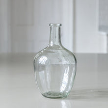 Load image into Gallery viewer, Glass Bottle Vase Small Clear Recycled Glass Vase Wedding Centrepiece Table Vase DemiJohn Glass Tabletop Vase For Dried Flowers Balloon Vase