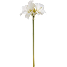 Load image into Gallery viewer, Faux White Amaryllis Stem