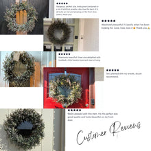 Load image into Gallery viewer, Large Eucalyptus Wreath Faux Christmas Front Door Wreath Artificial All Year Round Wreath Greenery Winter Outdoor Wreath