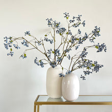 Load image into Gallery viewer, Blueberry Stem Artificial Blue Berry Stems Faux Winter Berry Branch Artificial Berries Artificial Blueberries Branches