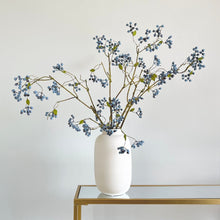 Load image into Gallery viewer, Blueberry Stem Artificial Blue Berry Stems Faux Winter Berry Branch Artificial Berries Artificial Blueberries Branches
