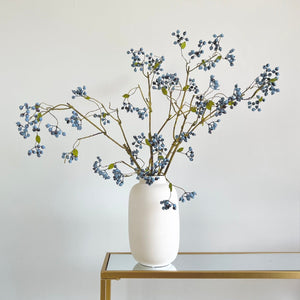 Blueberry Stem Artificial Blue Berry Stems Faux Winter Berry Branch Artificial Berries Artificial Blueberries Branches