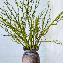 Load image into Gallery viewer, Artificial Mossed Branch Faux Woodland Moss Textured Woody Stem Natural Look Realistic Twig With Fake Green Moss For Floral Displays Autumn