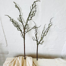 Load image into Gallery viewer, Faux Mossed Twig Stem – Artificial Woodland Branch for Rustic Decor