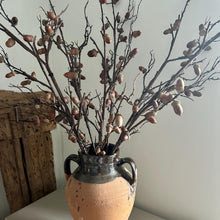 Load image into Gallery viewer, Faux Acorn Branch Autumn Decor Artificial Winter Acorn Tall Stem 114cm Long