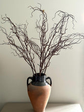 Load image into Gallery viewer, Faux Twisted Willow Branch Brown Tall Twigs For Vase Floral Arrangement Christmas Branches Seasonal Stems Artificial Tree Branches 104cm