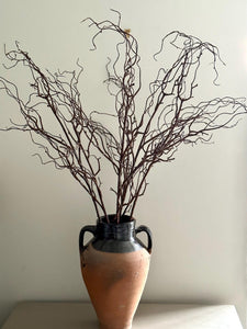 Faux Twisted Willow Branch – 104cm Brown Artificial Stem for Vase Arrangements & Seasonal Decor