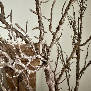 Artificial Winter Hawthorn Branch – 100cm Brown Faux Twig for Seasonal Vase Arrangements
