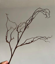 Load image into Gallery viewer, Faux Twisted Willow Branch Brown Tall Twigs For Vase Floral Arrangement Autumn Branches Winter Stems Artificial Tree Branches 104cm