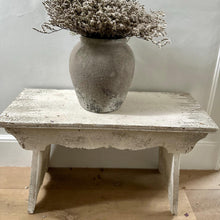 Load image into Gallery viewer, Rustic Wooden Bench Vintage Shabby Chic Style Distressed Off White Paint Finish | Length 80cm