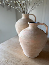 Load image into Gallery viewer, Handcrafted Terracotta Vase – Textured Wabi Sabi Vessel for Minimalist Home Decor