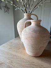 Load image into Gallery viewer, Handcrafted Terracotta Vase Textured Wabi Sabi Vessel for Home Decor Minimalist Large Floor Vase For Decorative Branches