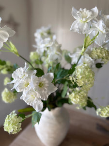 Artificial Green Viburnum Branch – 55cm Faux Spring Stem for Vase Arrangements