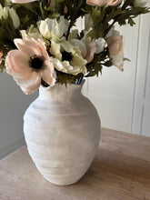 Load image into Gallery viewer, White Anemone Flower Spray Faux Spring Blush Flowers Spring Wedding Bouquet