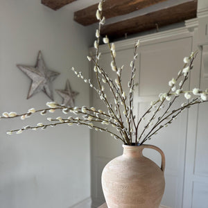 Tall Pussy Willow Stem Artificial Spring Branches For Vase Arrangement Easter Decor