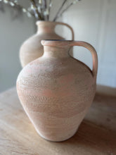 Load image into Gallery viewer, Handcrafted Terracotta Vase Textured Wabi Sabi Vessel for Home Decor Minimalist Large Floor Vase For Decorative Branches