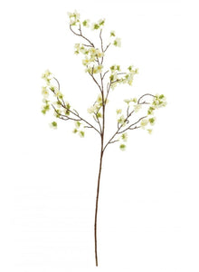Artificial White Cherry Blossom Branch – 99cm Faux Spring Flower Stem for Elegant Home Decor