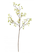 Load image into Gallery viewer, White Cherry Blossom Branch Spring Decor Artificial Spring Vase Arrangement Faux Blossom Stem Realistic White Silk Blossom Flowers Bouquet