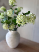 Load image into Gallery viewer, Green Viburnum Branch Spring Decor Artificial Spring Vase Arrangement Faux Blossom Stem Realistic Green Silk Blossom Flowers Bouquet