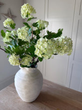 Load image into Gallery viewer, Green Viburnum Branch Spring Decor Artificial Spring Vase Arrangement Faux Blossom Stem Realistic Green Silk Blossom Flowers Bouquet