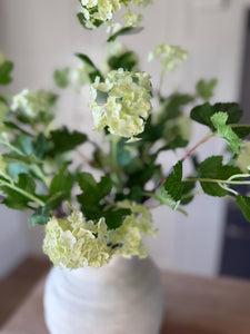 Artificial Green Viburnum Branch – 55cm Faux Spring Stem for Vase Arrangements