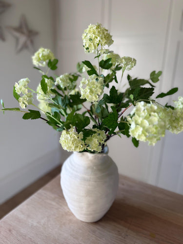 Artificial Green Viburnum Branch – 55cm Faux Spring Stem for Vase Arrangements